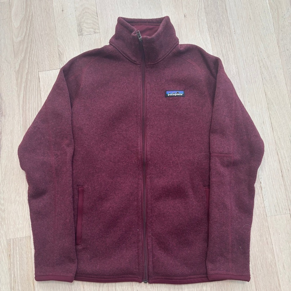 Patagonia Better Sweater Jacket Womens XS Burgundy Good Full-Zip Fleece